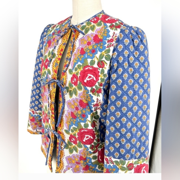 1980S FRENCH PROVENÇAL QUILTED JACKET - Picture 7 of 13